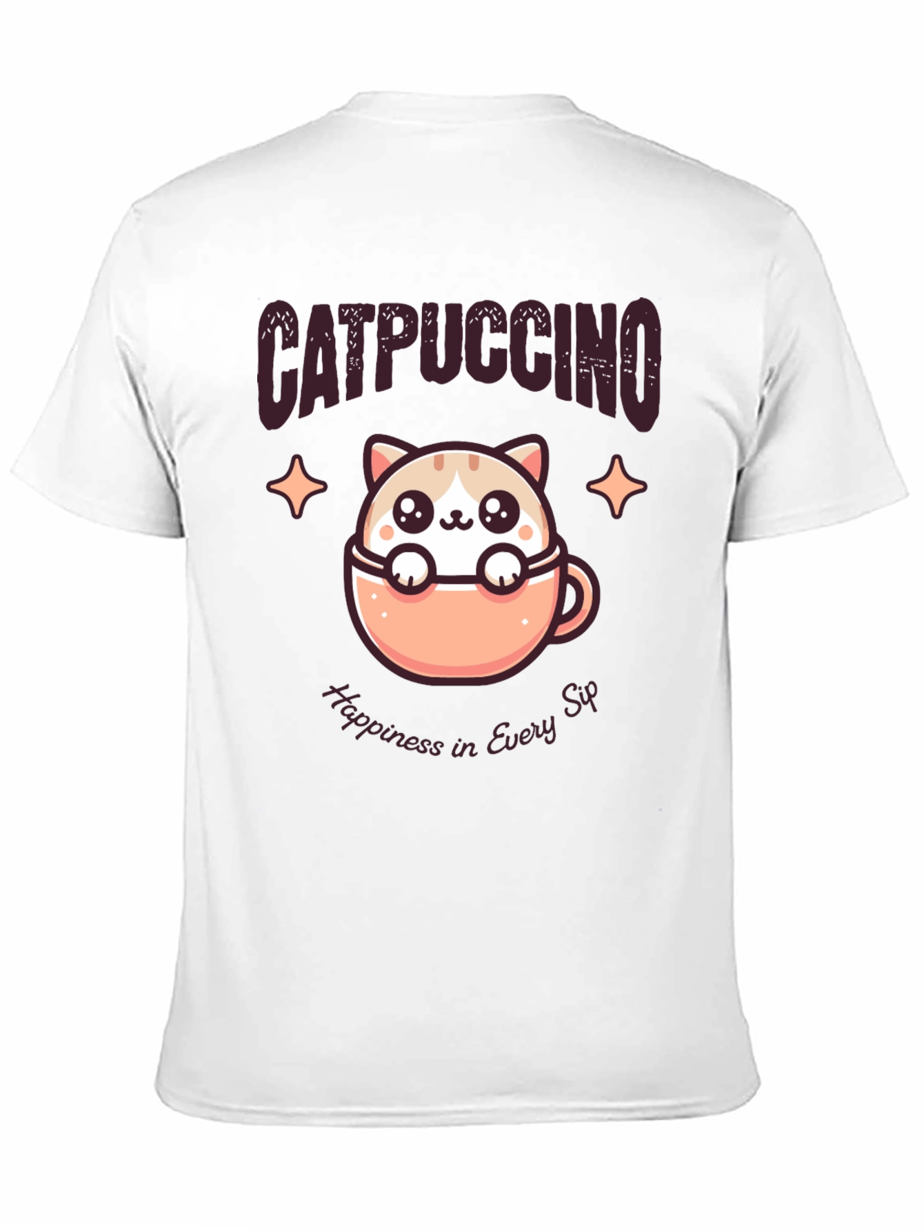 Catpuccino T-Shirt - Happiness in Every Sip