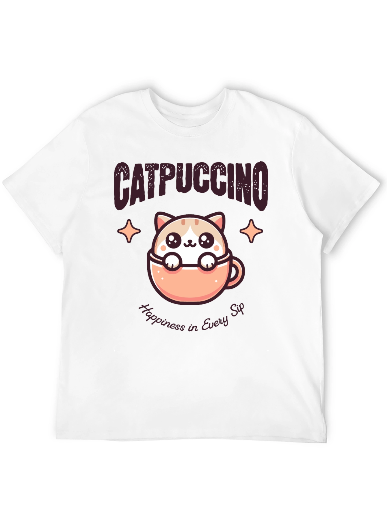 Catpuccino T-Shirt - Happiness in Every Sip