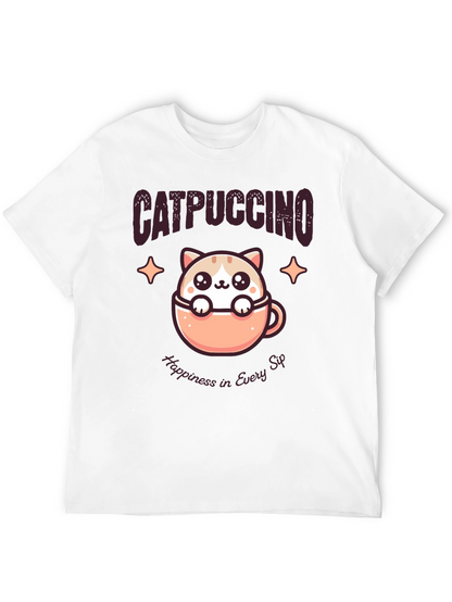 Catpuccino T-Shirt - Happiness in Every Sip