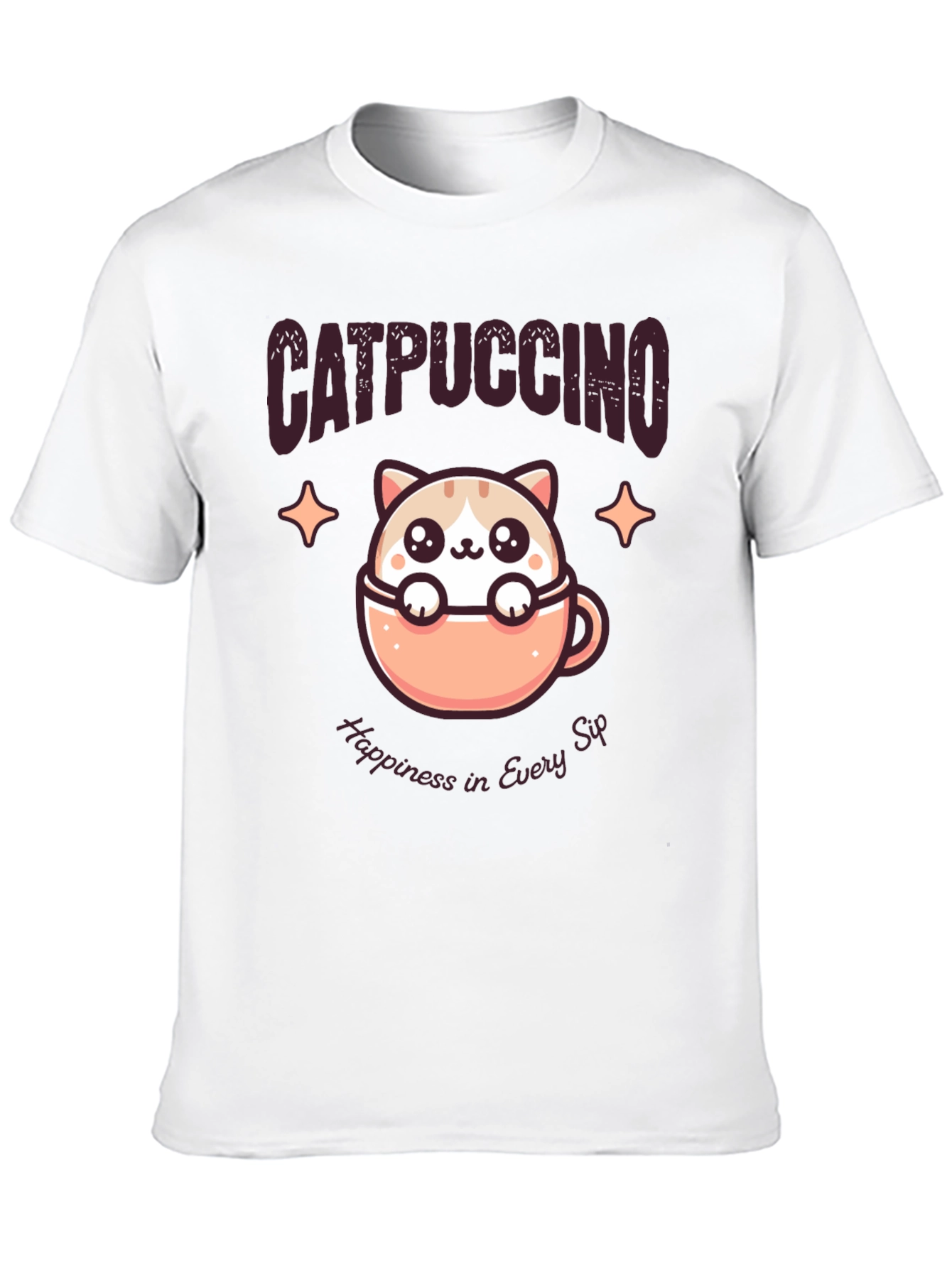 Catpuccino T-Shirt - Happiness in Every Sip
