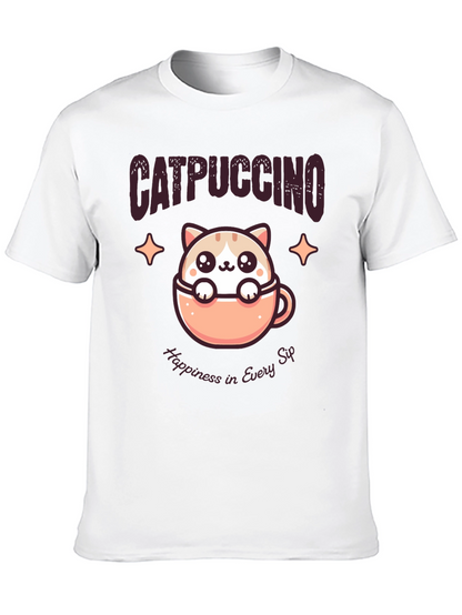 Catpuccino T-Shirt - Happiness in Every Sip