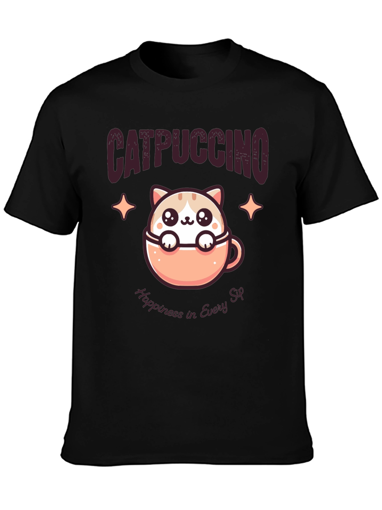 Catpuccino T-Shirt - Happiness in Every Sip