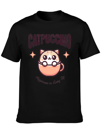 Catpuccino T-Shirt - Happiness in Every Sip