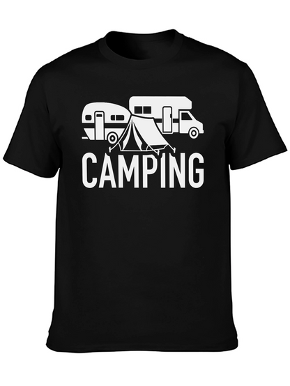 Camping Adventure Black T-Shirt