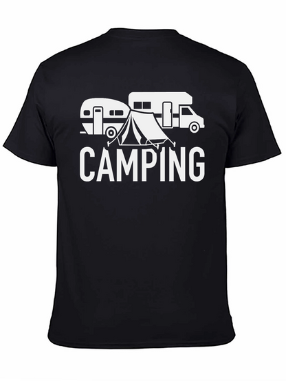 Camping Adventure Black T-Shirt