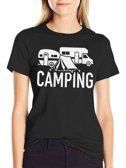 Camping Adventure Black T-Shirt