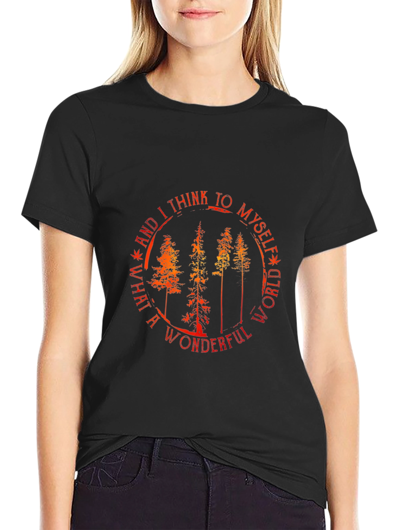 Wonderful World Graphic Tee - Nature Inspired Design