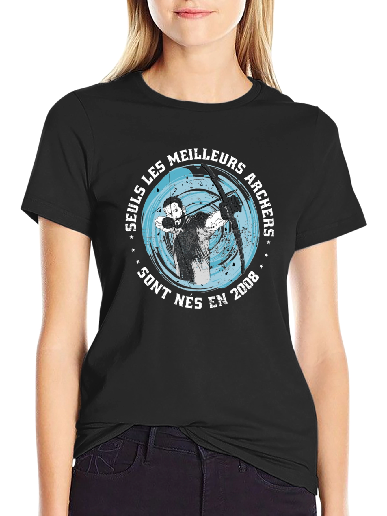 Archers Born in 2008 Black T-Shirt