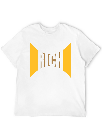 Rich Graphic Print Black T-Shirt