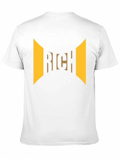 Rich Graphic Print Black T-Shirt