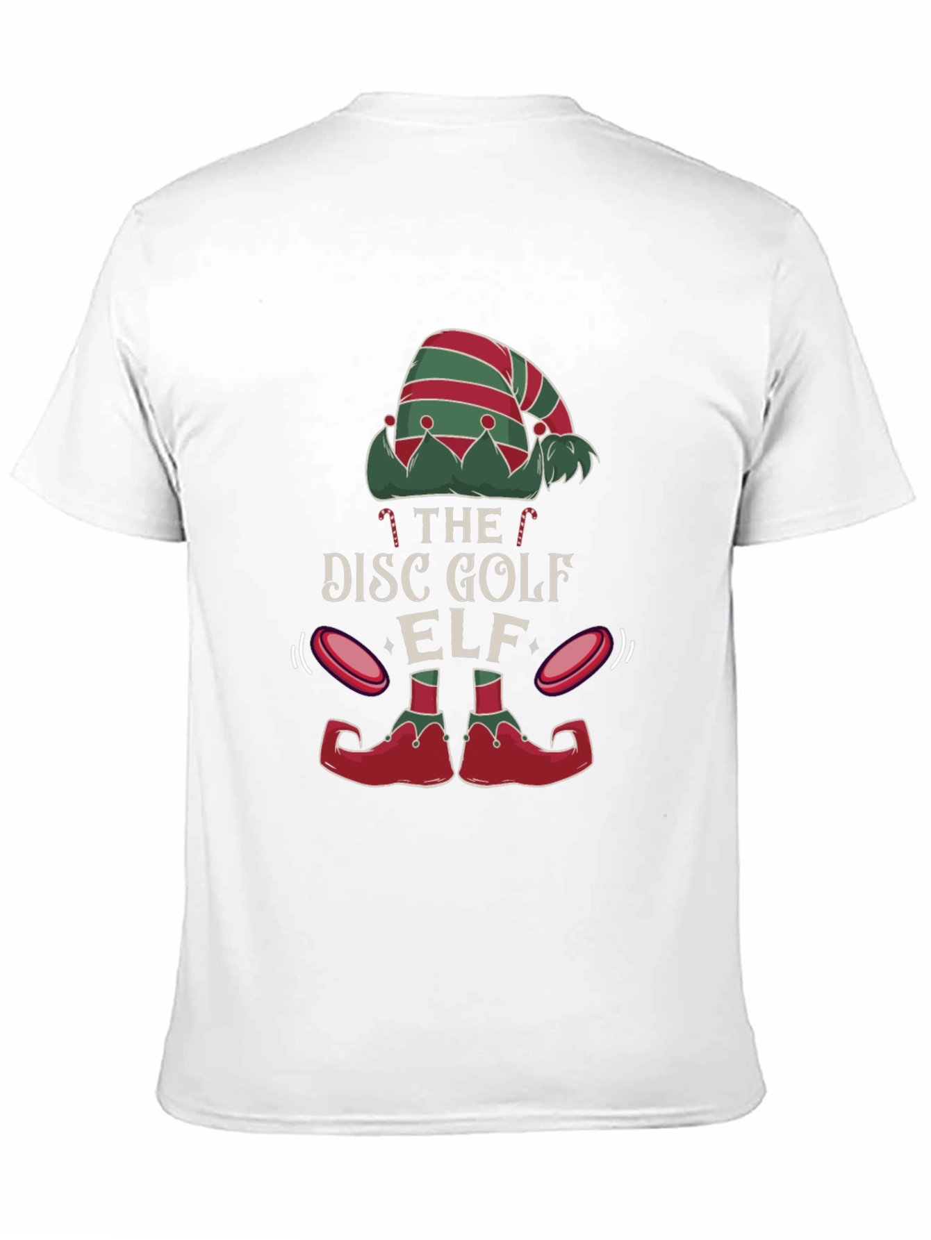 Disc Golf Elf Graphic Tee - Holiday Festive Shirt