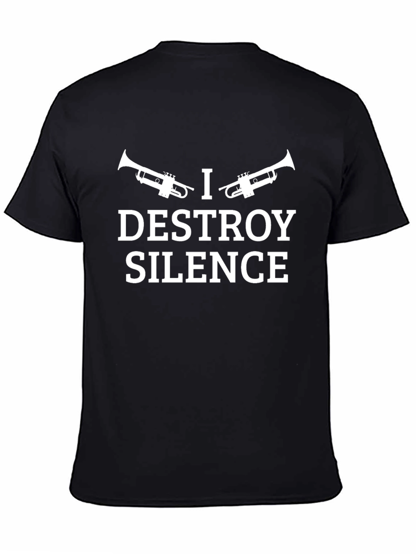 I Trumpet Destroy Silence Graphic Tee - Black