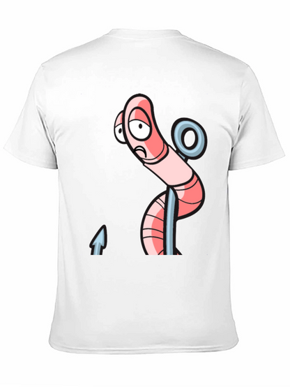 Sad Worm on Hook Graphic Tee