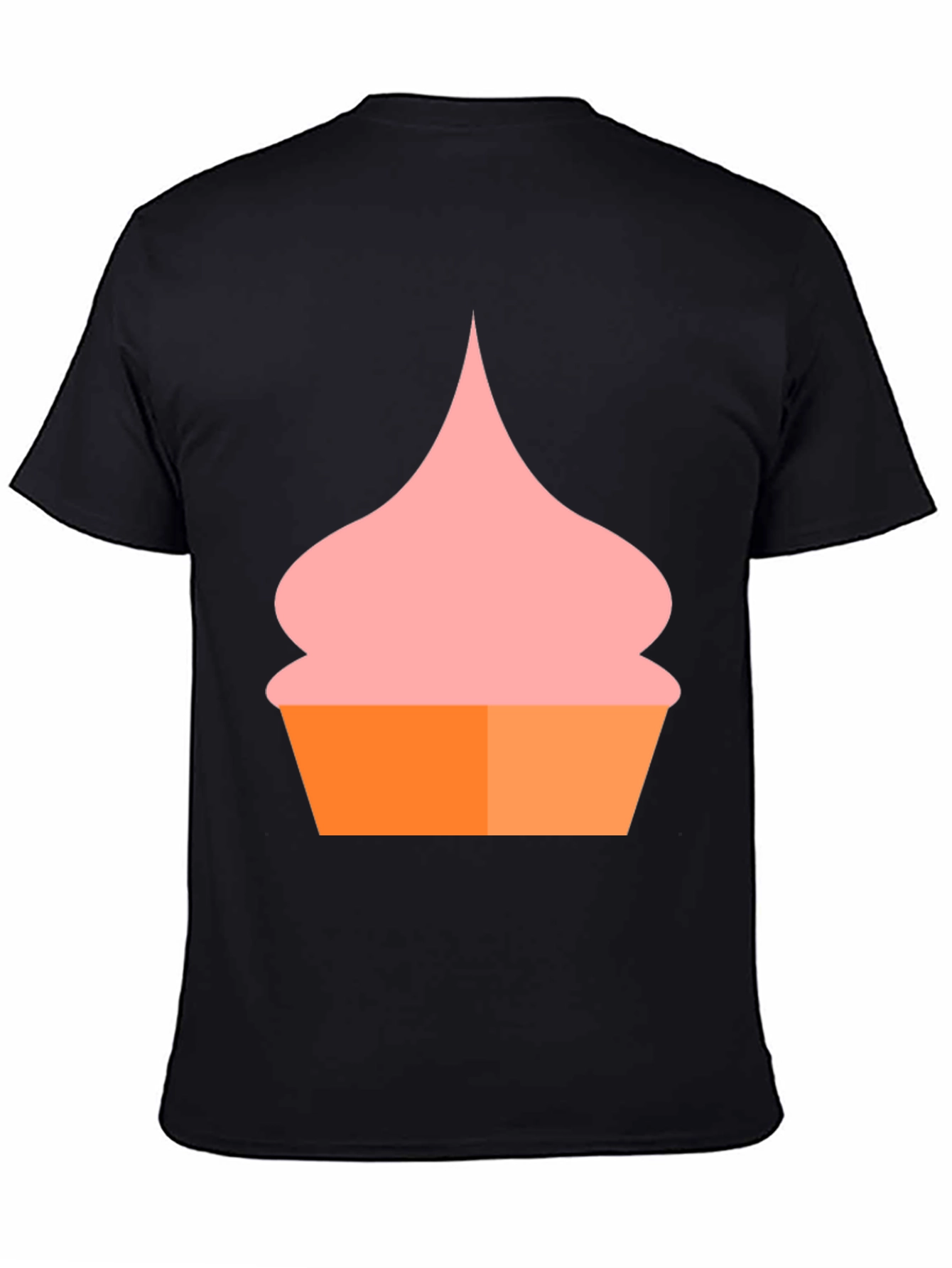 Fun Cupcake Graphic T-Shirt - Casual Black Tee