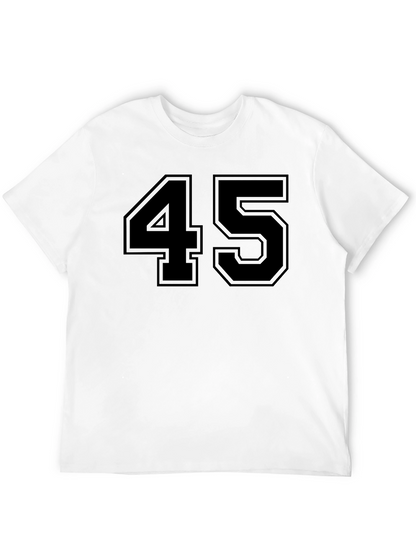 Bold 45 Graphic Tee - Classic Black T-Shirt