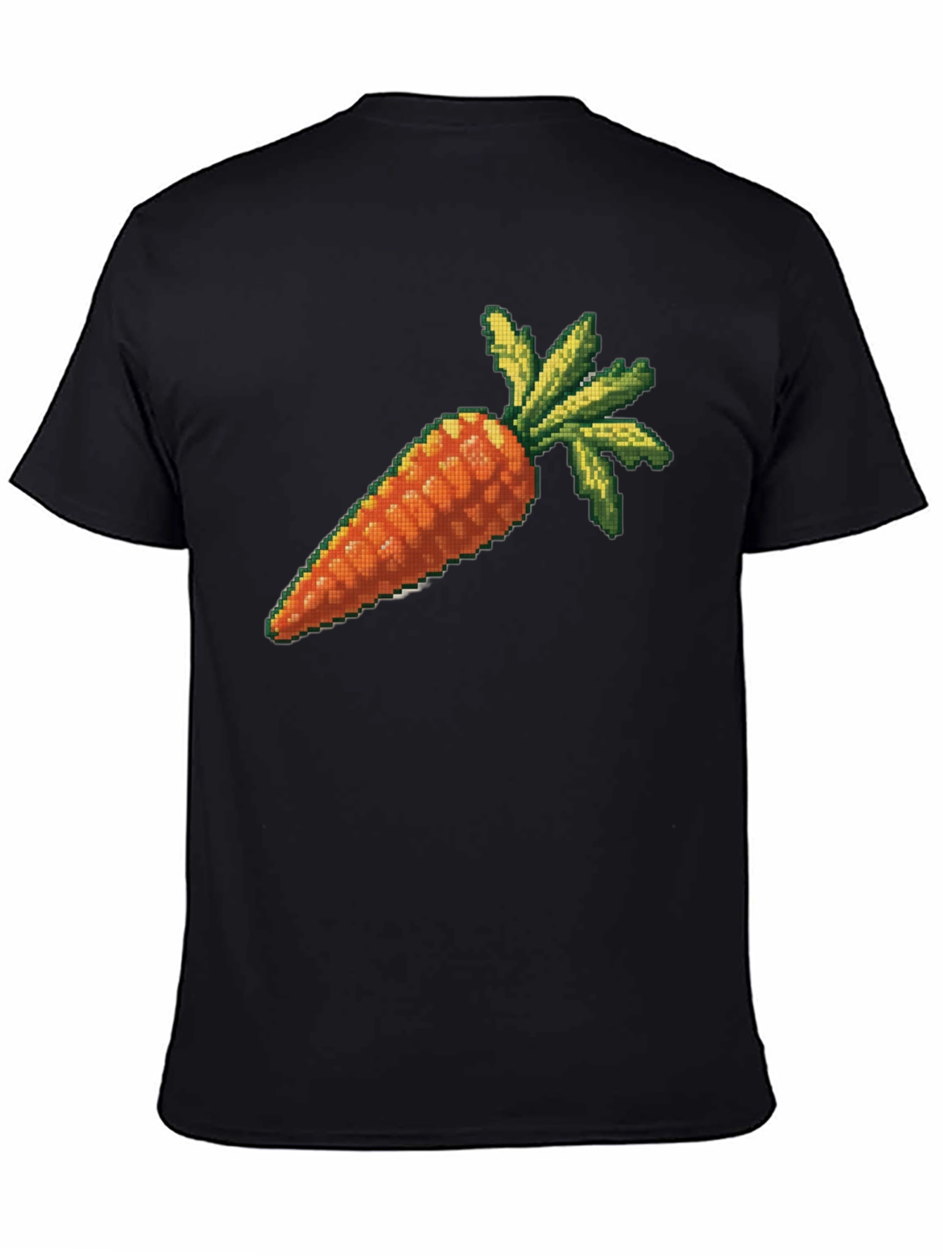 Pixelated Carrot Graphic T-Shirt