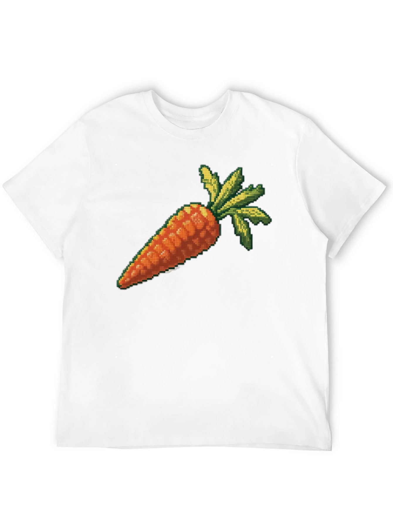 Pixelated Carrot Graphic T-Shirt