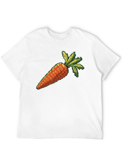 Pixelated Carrot Graphic T-Shirt