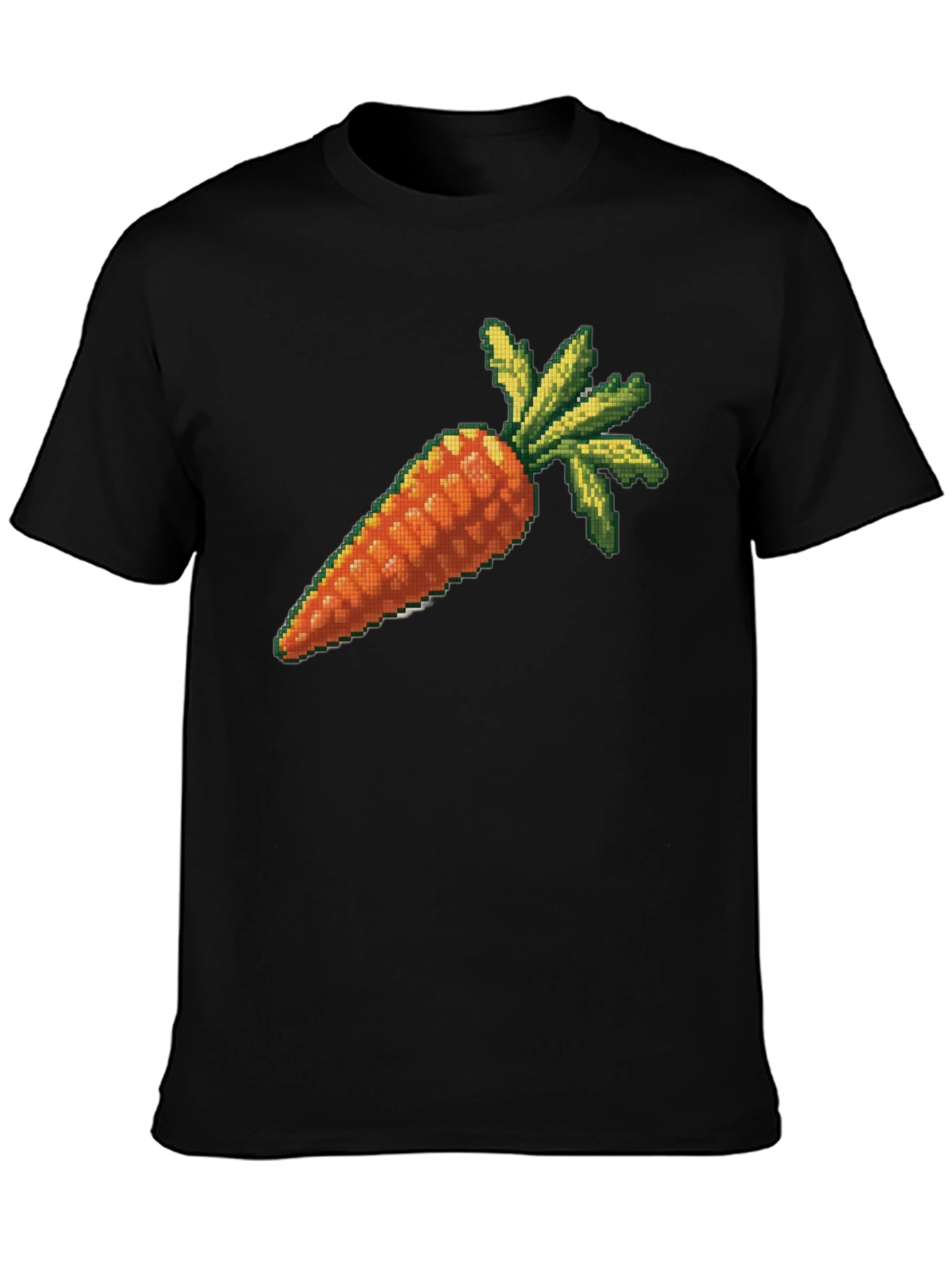 Pixelated Carrot Graphic T-Shirt