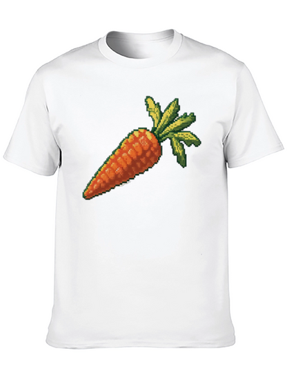 Pixelated Carrot Graphic T-Shirt