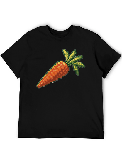 Pixelated Carrot Graphic T-Shirt