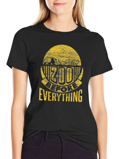 Zoo Before Everything Black Graphic Tee