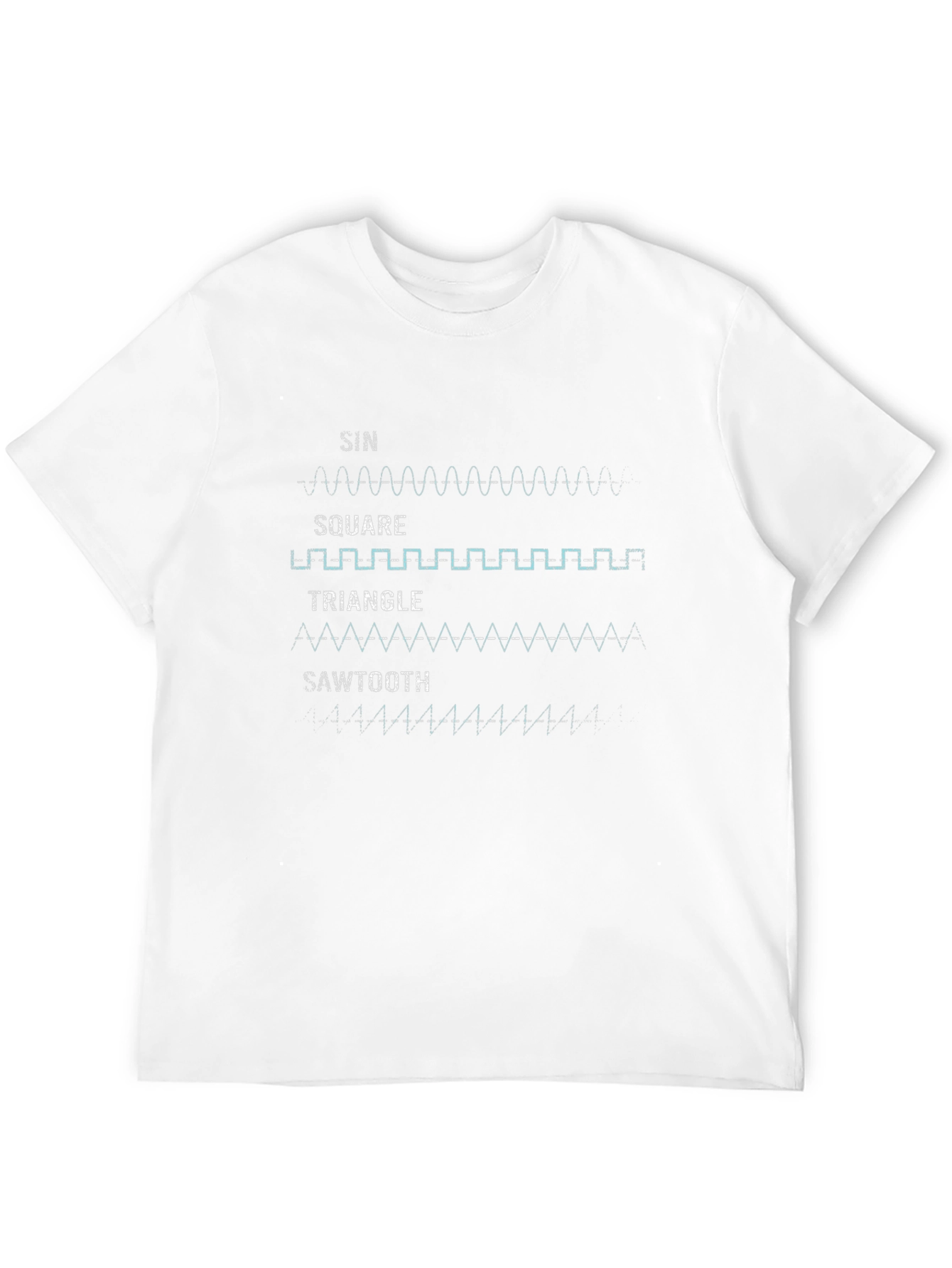 Waveform Graphic Tee - Black Cotton Shirt