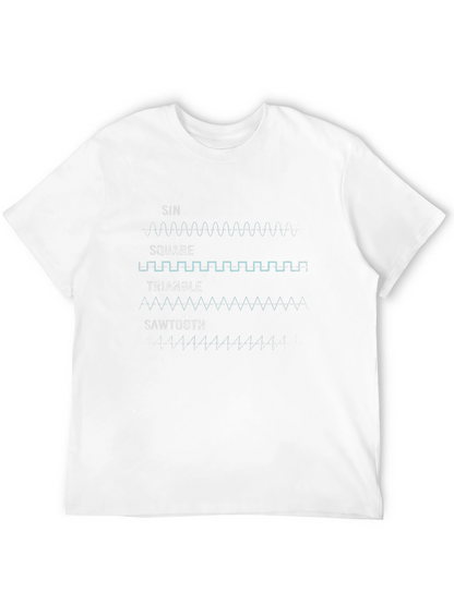 Waveform Graphic Tee - Black Cotton Shirt