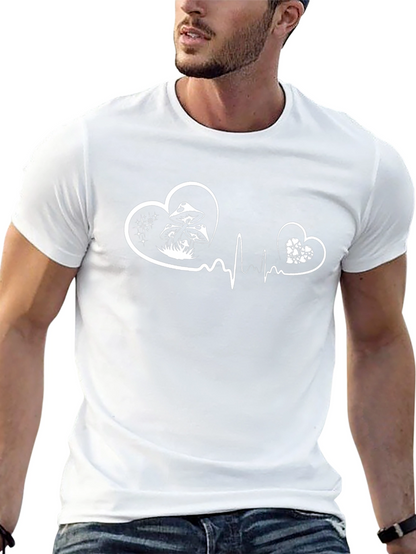Heartbeat Mushroom Graphic Tee - Black