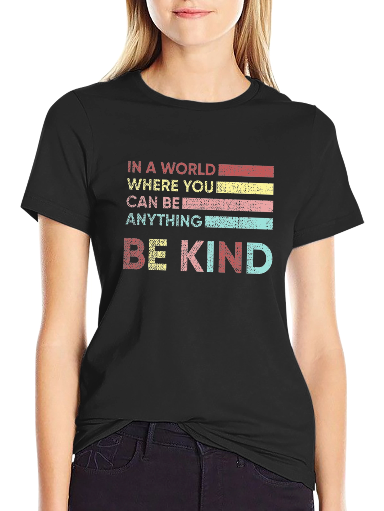Be Kind Graphic Tee - Soft Cotton Blend T-Shirt