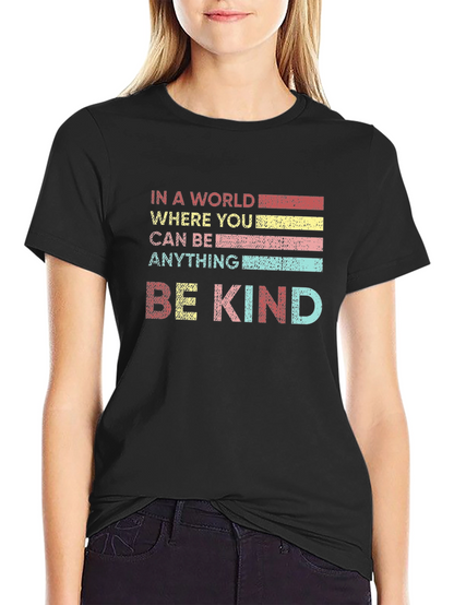 Be Kind Graphic Tee - Soft Cotton Blend T-Shirt