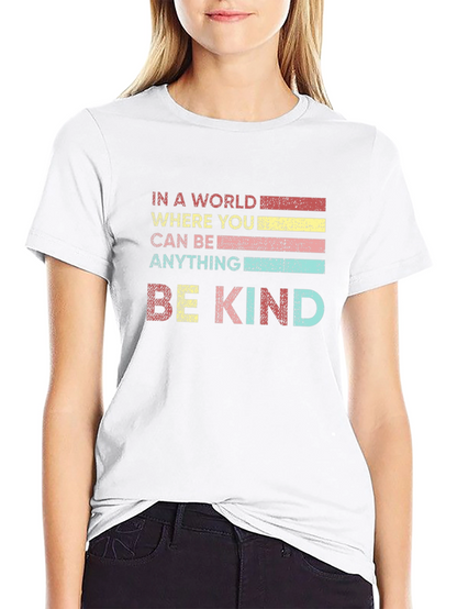 Be Kind Graphic Tee - Soft Cotton Blend T-Shirt