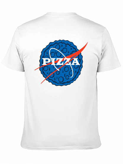 Pizza NASA Logo Mens Graphic Tee