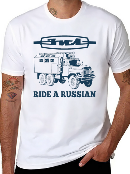 Ride a Russian Truck T-Shirt - Black