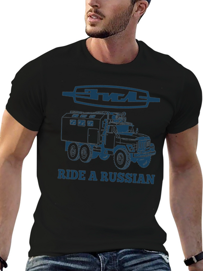 Ride a Russian Truck T-Shirt - Black
