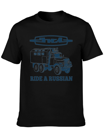 Ride a Russian Truck T-Shirt - Black