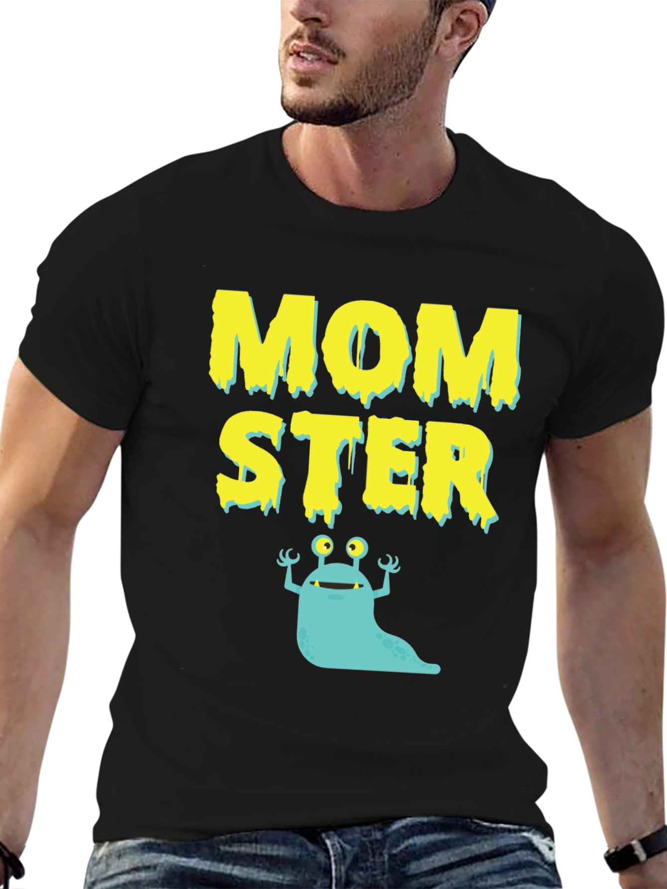 Momster Graphic T-Shirt - Novelty Monster Tee