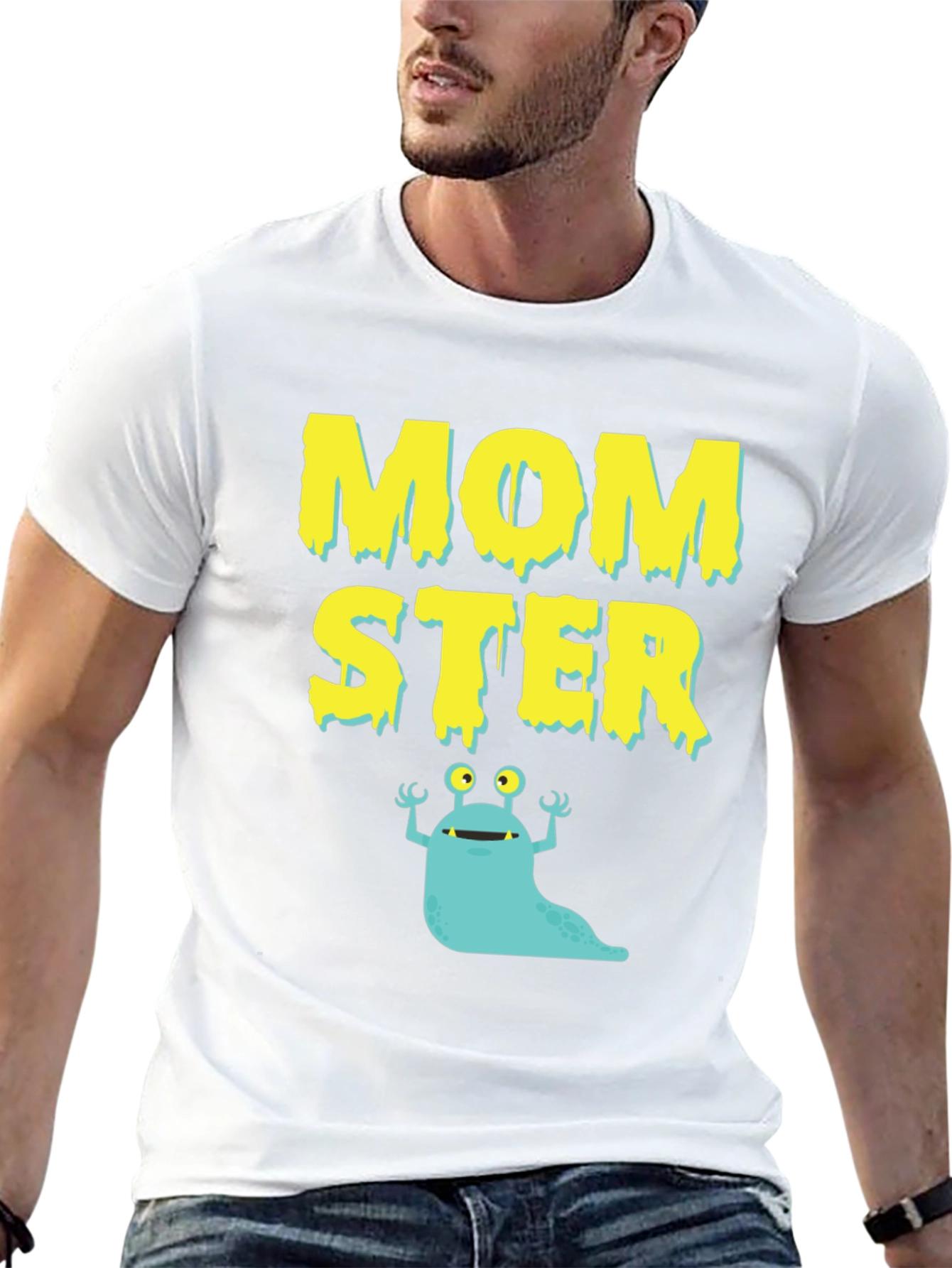 Momster Graphic T-Shirt - Novelty Monster Tee