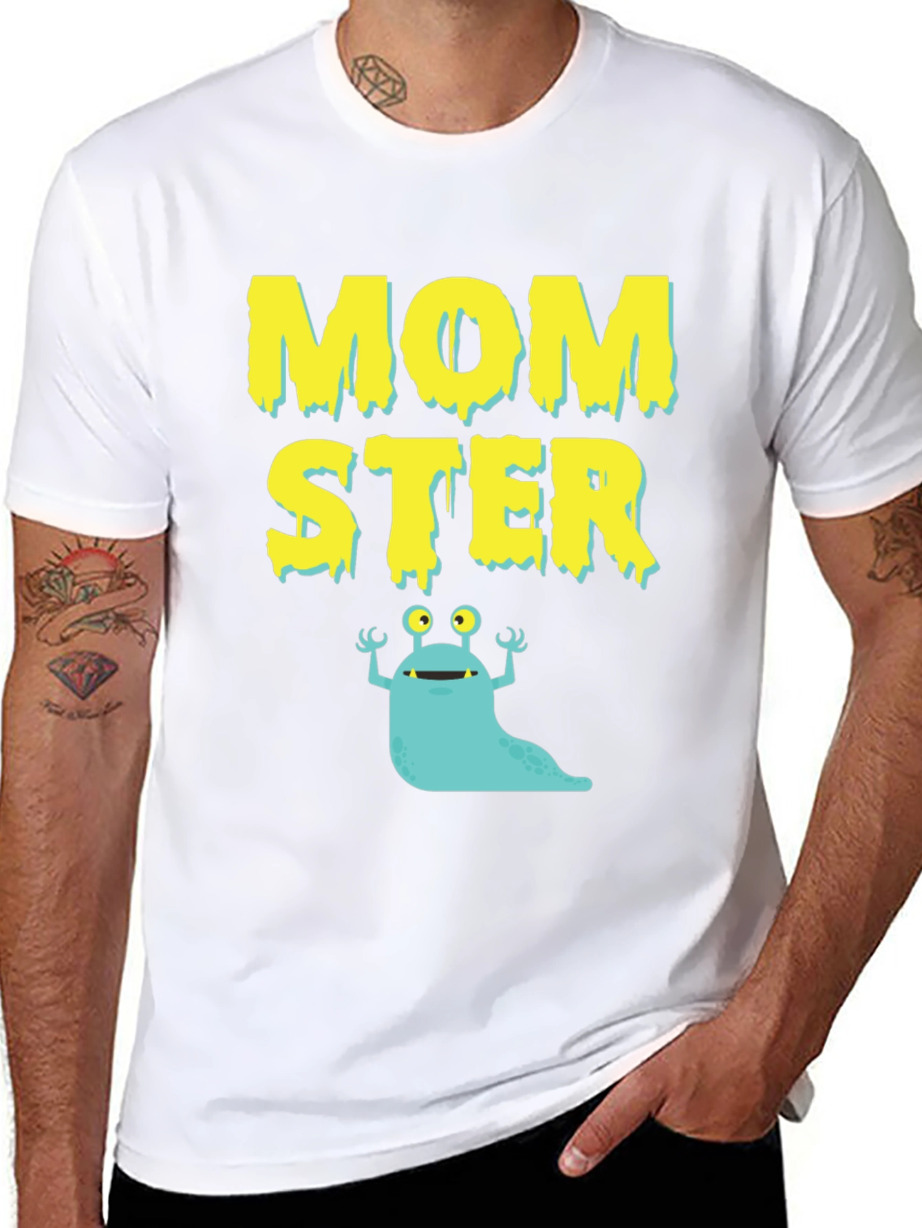 Momster Graphic T-Shirt - Novelty Monster Tee