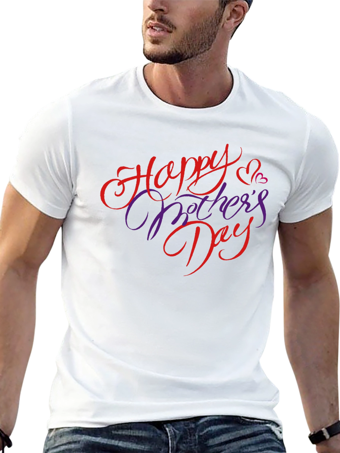 Happy Mothers Day Black T-Shirt
