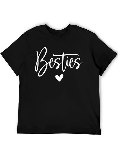 Besties Heart Graphic T-Shirt