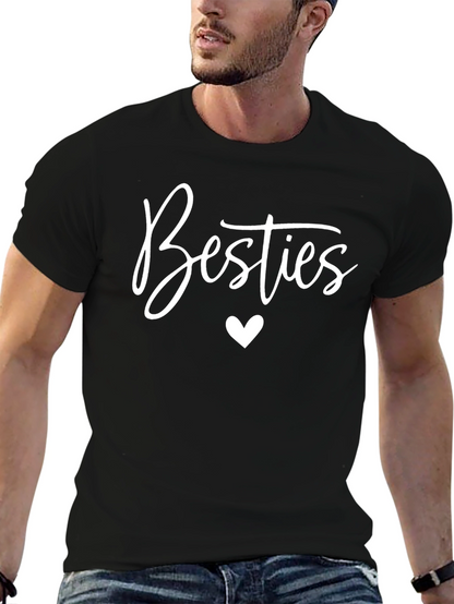 Besties Heart Graphic T-Shirt