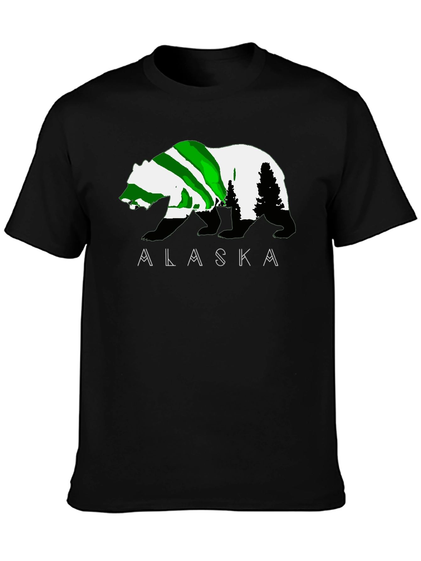 Alaska Bear Graphic T-Shirt - Outdoor Adventure Tee