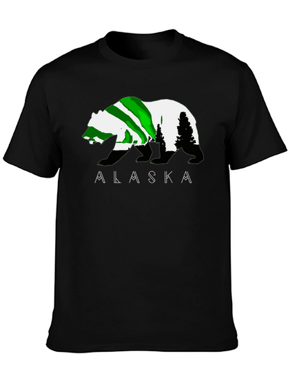 Alaska Bear Graphic T-Shirt - Outdoor Adventure Tee