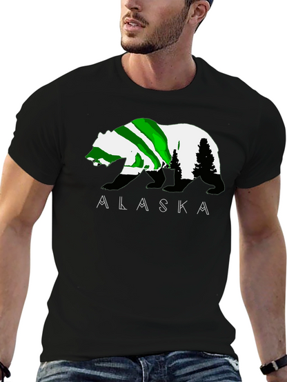 Alaska Bear Graphic T-Shirt - Outdoor Adventure Tee