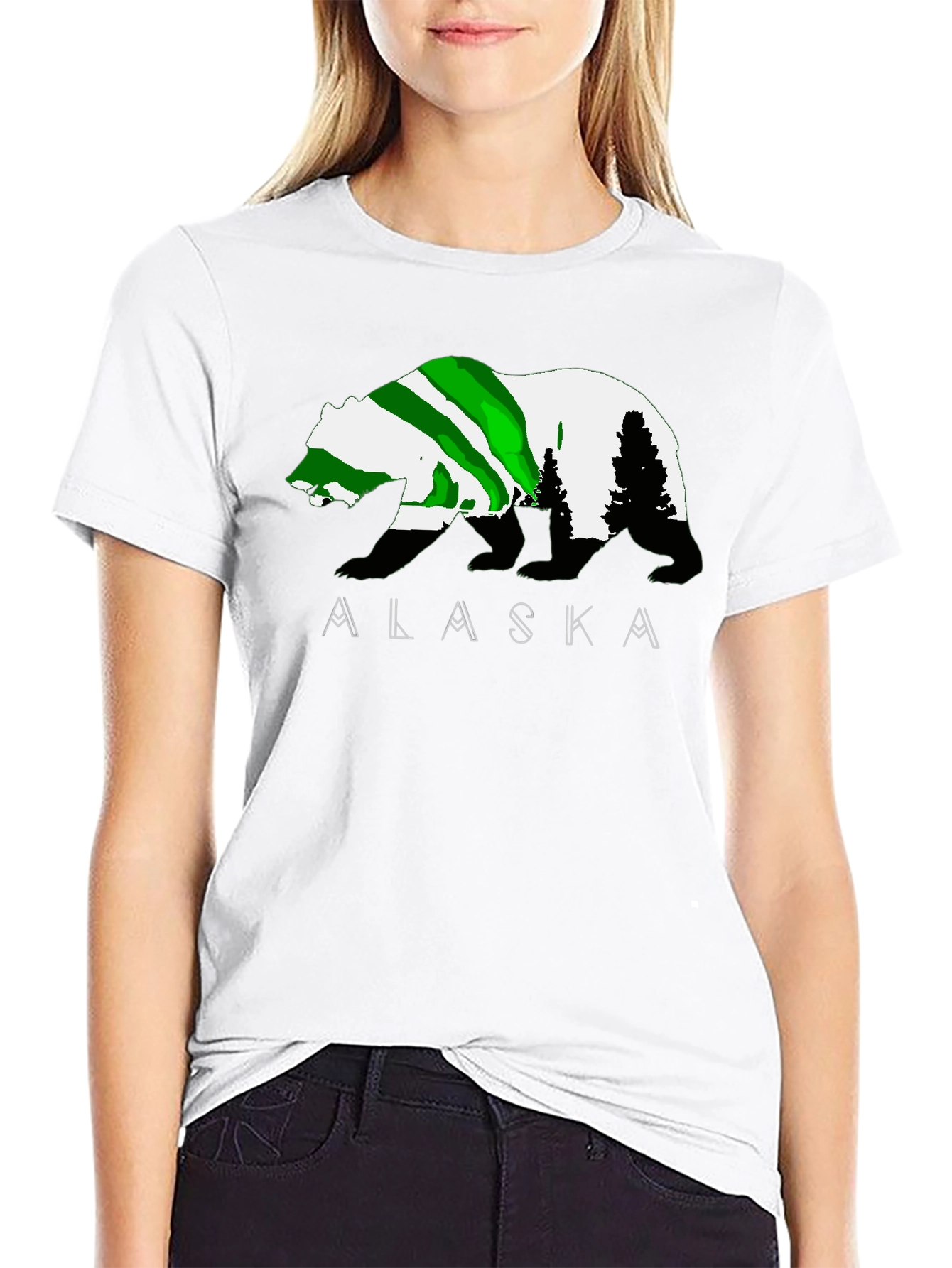 Alaska Bear Graphic T-Shirt - Outdoor Adventure Tee