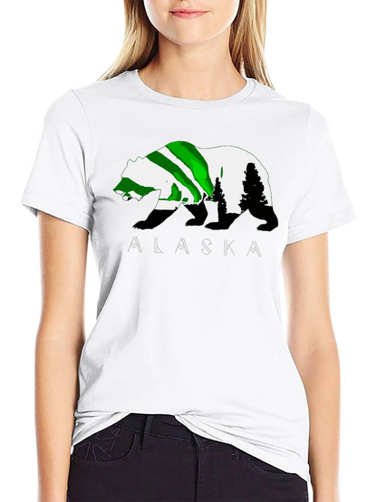 Alaska Bear Graphic T-Shirt - Outdoor Adventure Tee