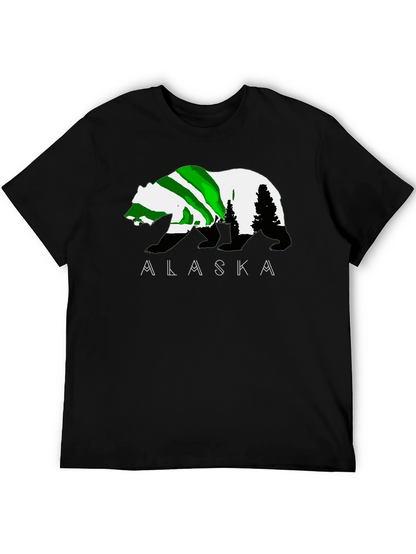Alaska Bear Graphic T-Shirt - Outdoor Adventure Tee