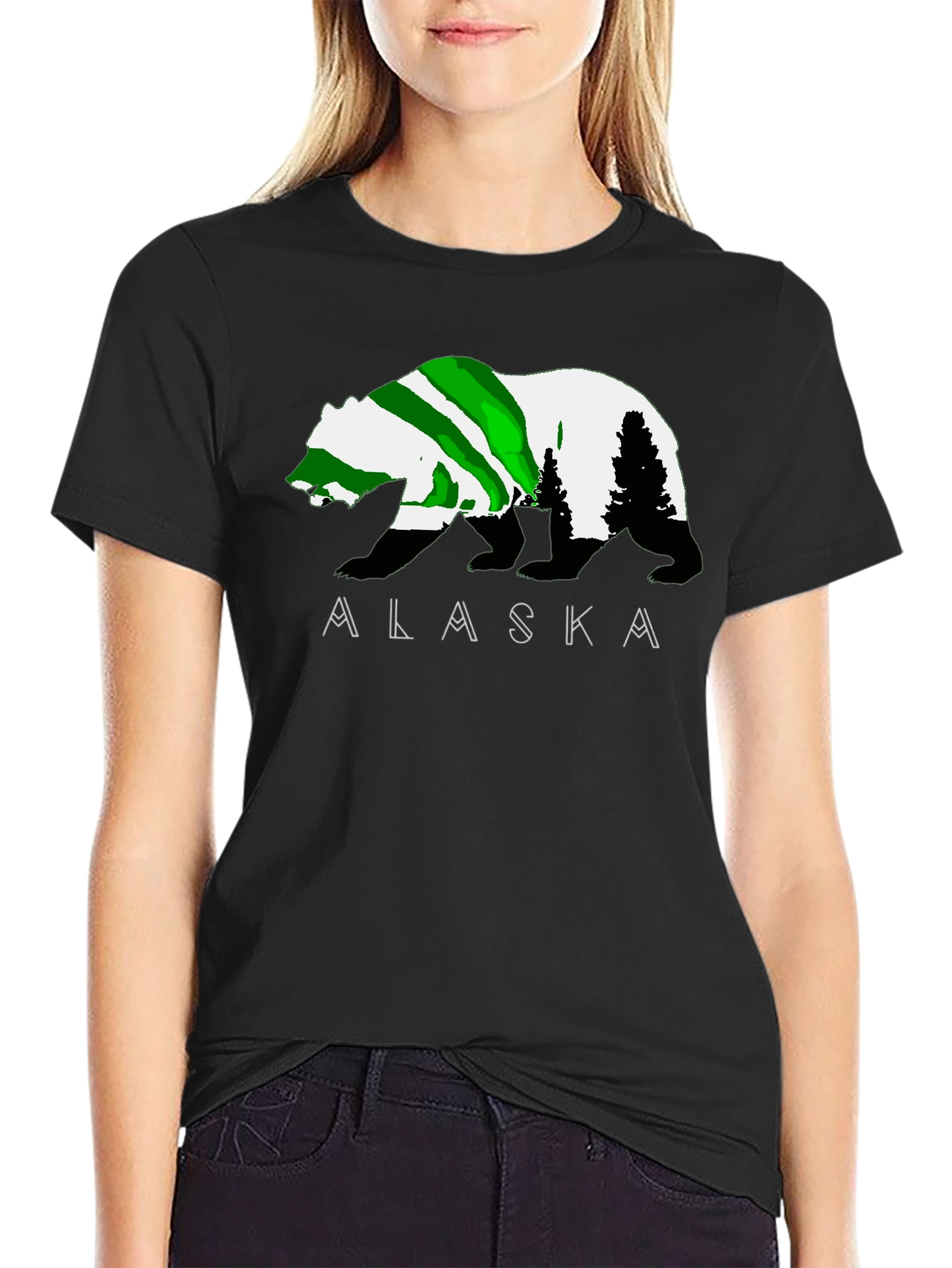 Alaska Bear Graphic T-Shirt - Outdoor Adventure Tee