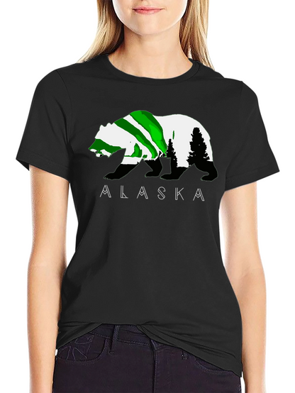 Alaska Bear Graphic T-Shirt - Outdoor Adventure Tee